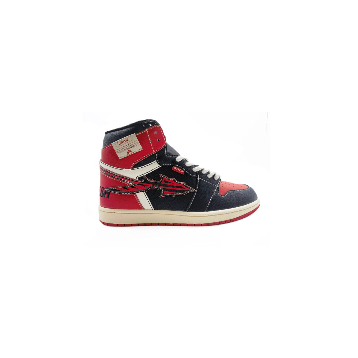 BLACK / CREME / RED