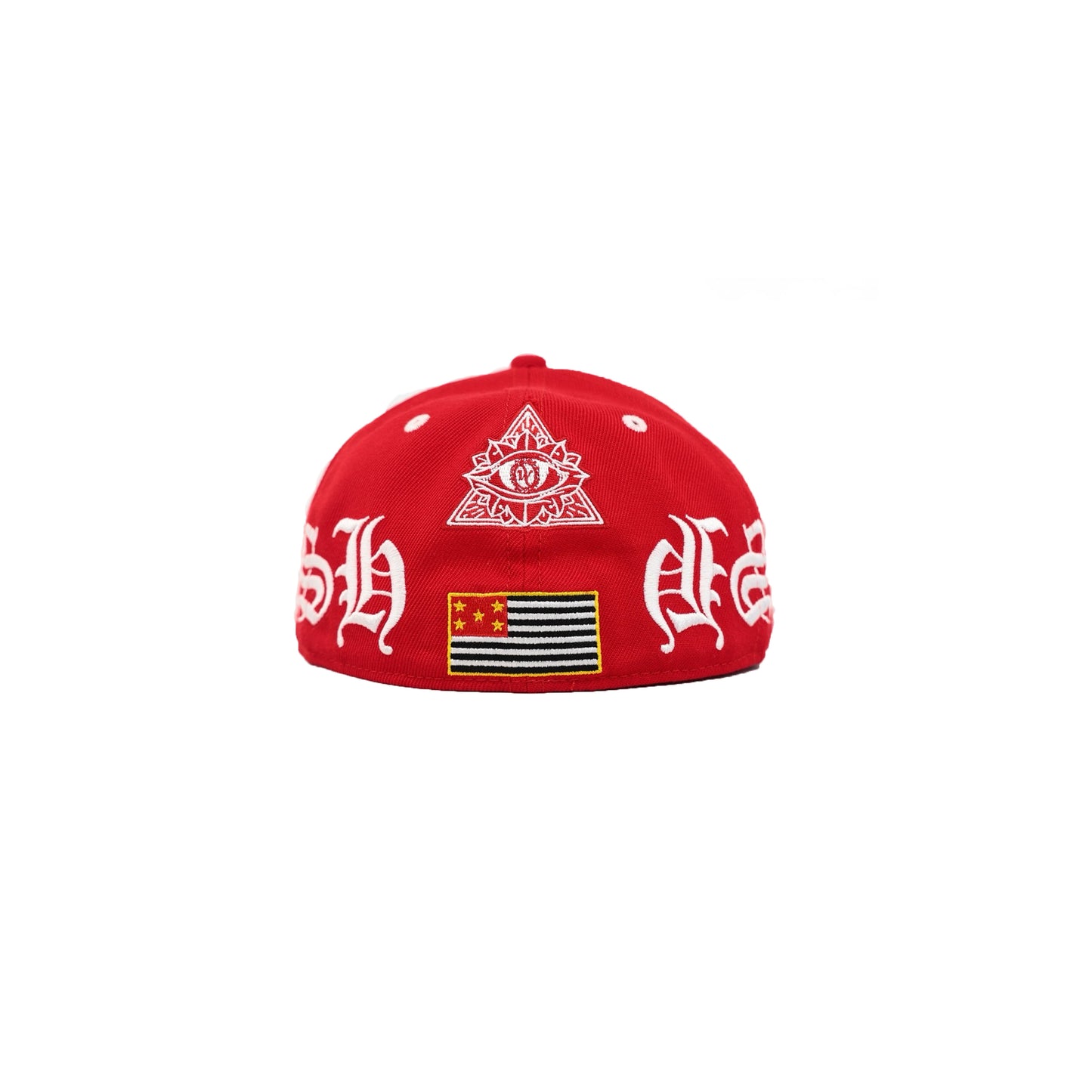 RED FITTED HAT