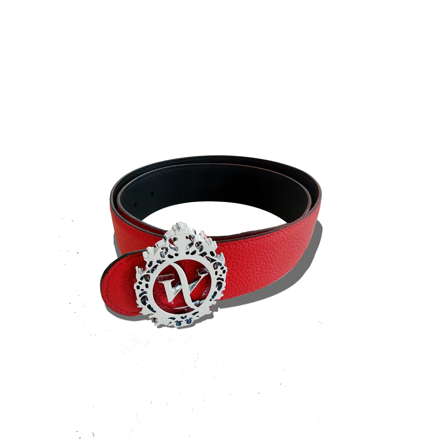 LEATHER 3D LOGO BELT
