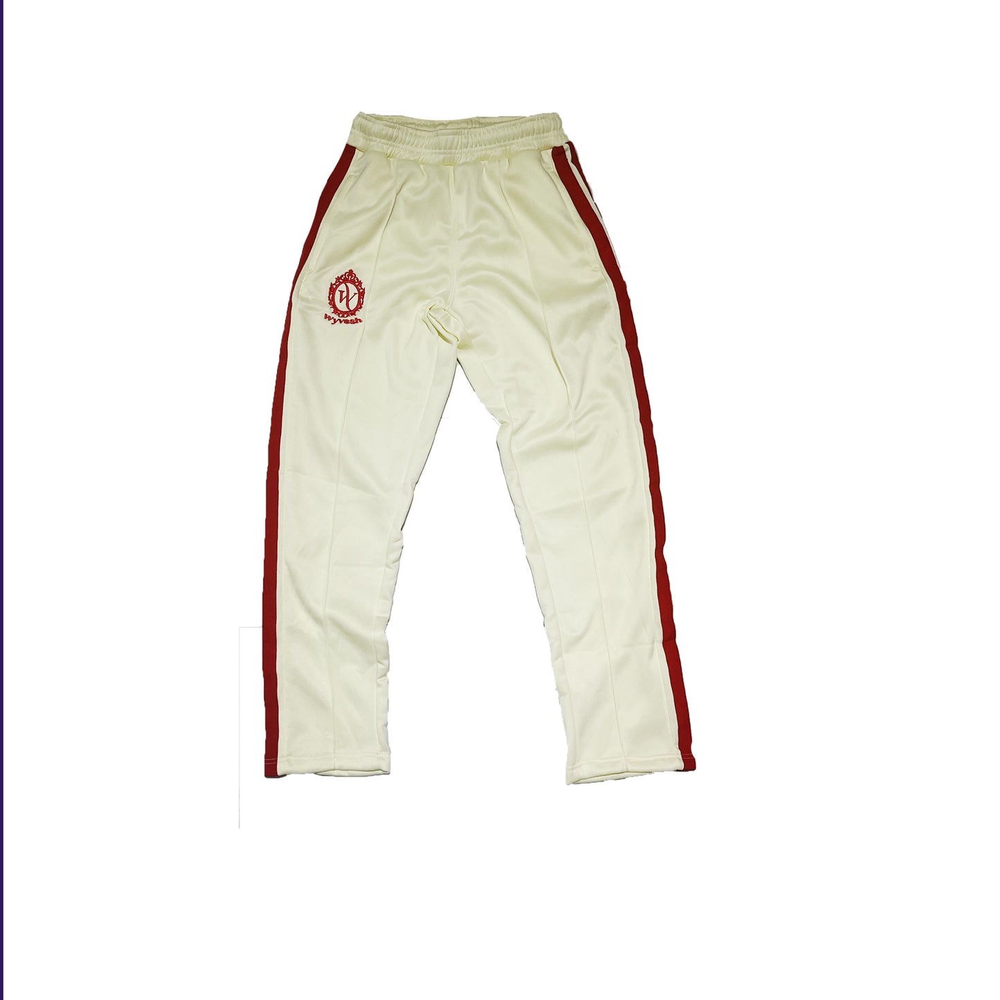 MEN CREME TRACK PANTS