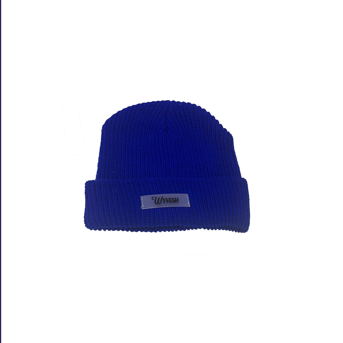 Rubber Patch Knitted Beanie