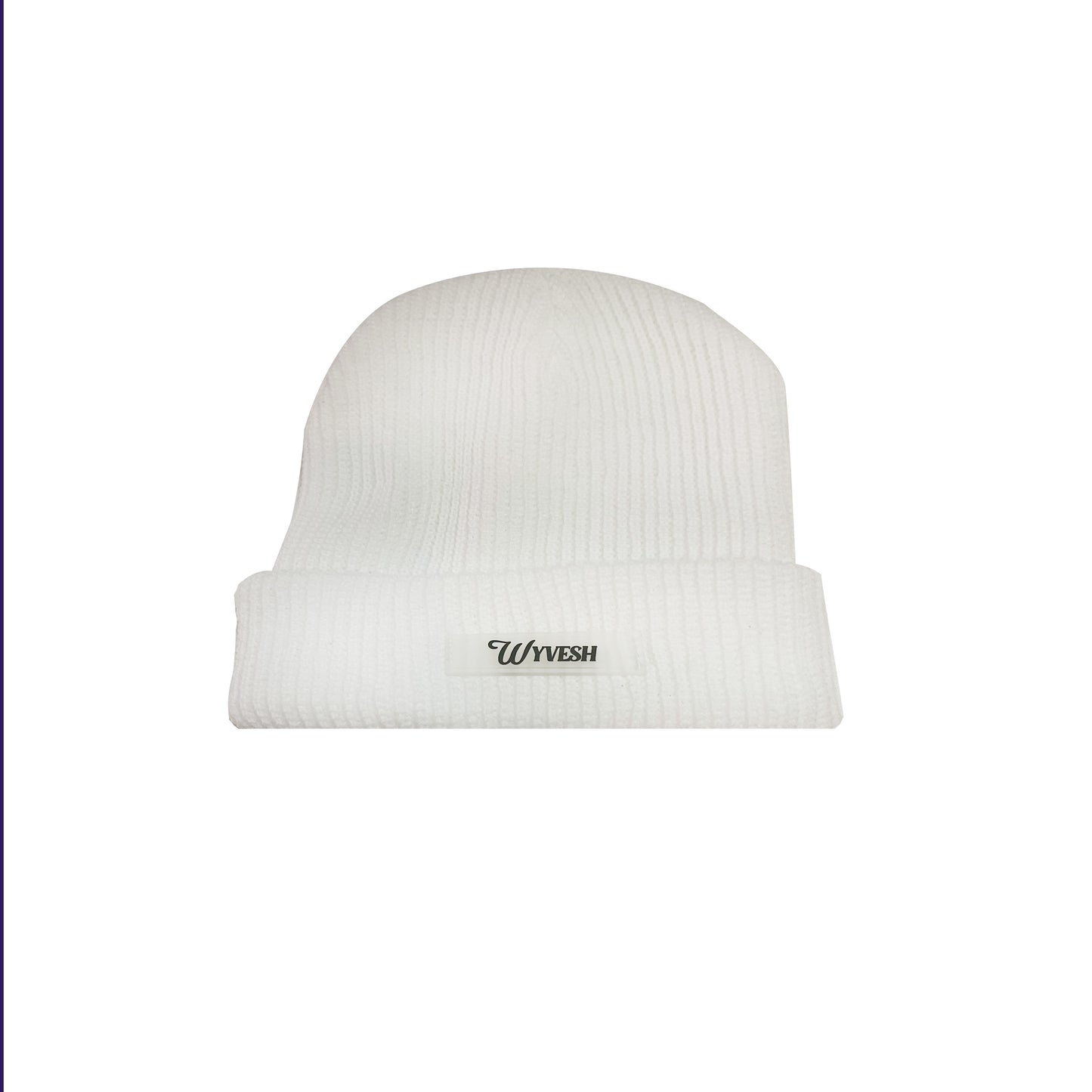 Rubber Patch Knitted Beanie