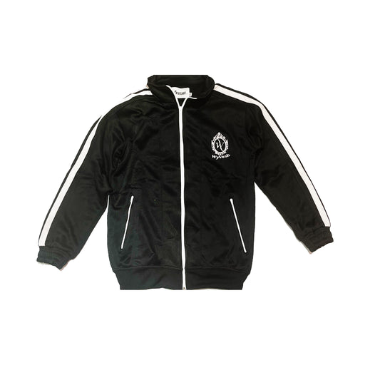 MEN  BLACK / WHITE TRACK SUIT JACKET