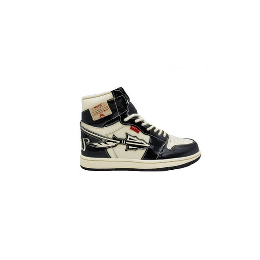 BLACK  / CREME  HI
