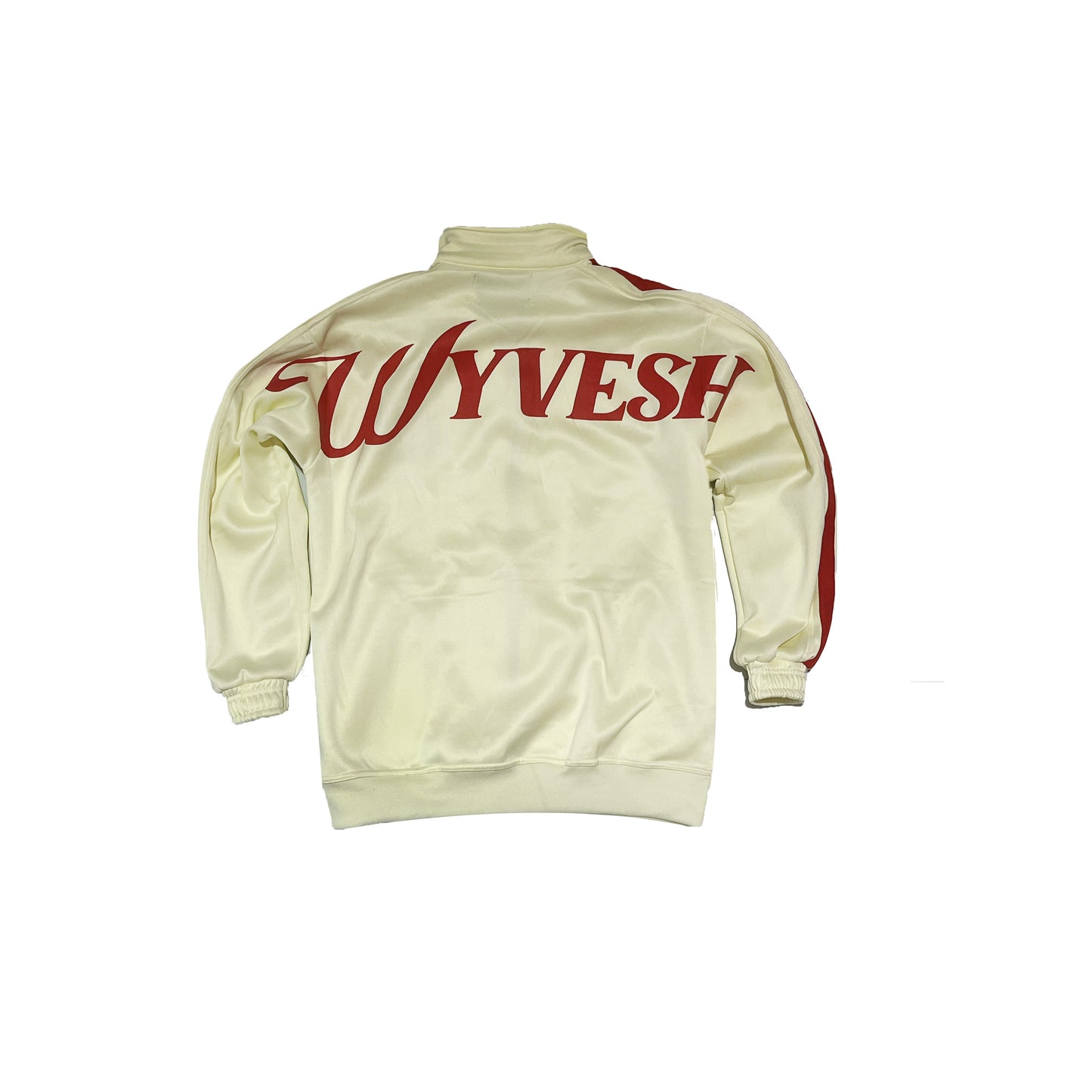 MEN  CREME / RED TRACK SUIT JACKET